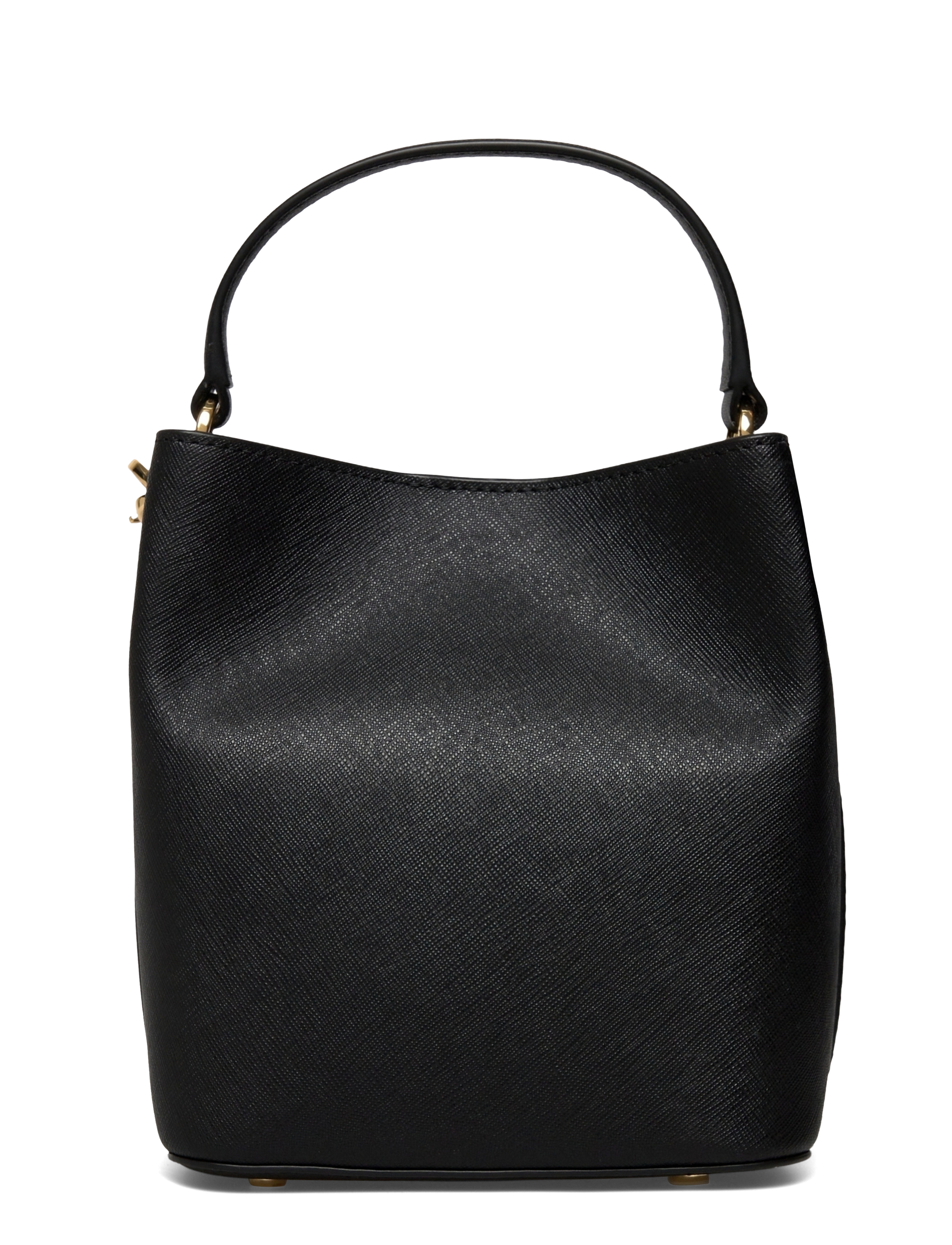 Lauren Ralph Lauren - Crosshatch Small Reese Bucket Bag - umhängetaschen - black - 1