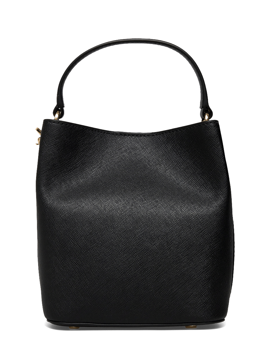 Lauren Ralph Lauren - Crosshatch Small Reese Bucket Bag - umhängetaschen - black - 1