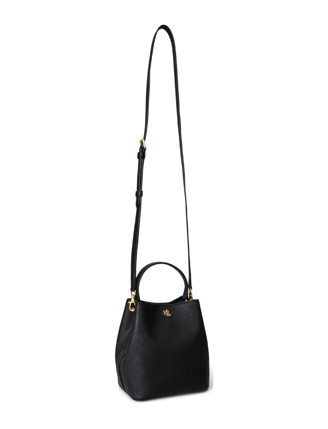 Lauren Ralph Lauren - Crosshatch Small Reese Bucket Bag - aksessuaarid - black - 2