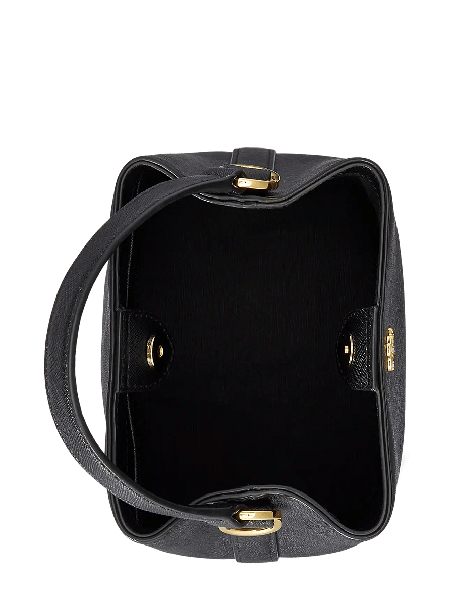 Lauren Ralph Lauren - Crosshatch Small Reese Bucket Bag - populaarsed kotid - black - 4