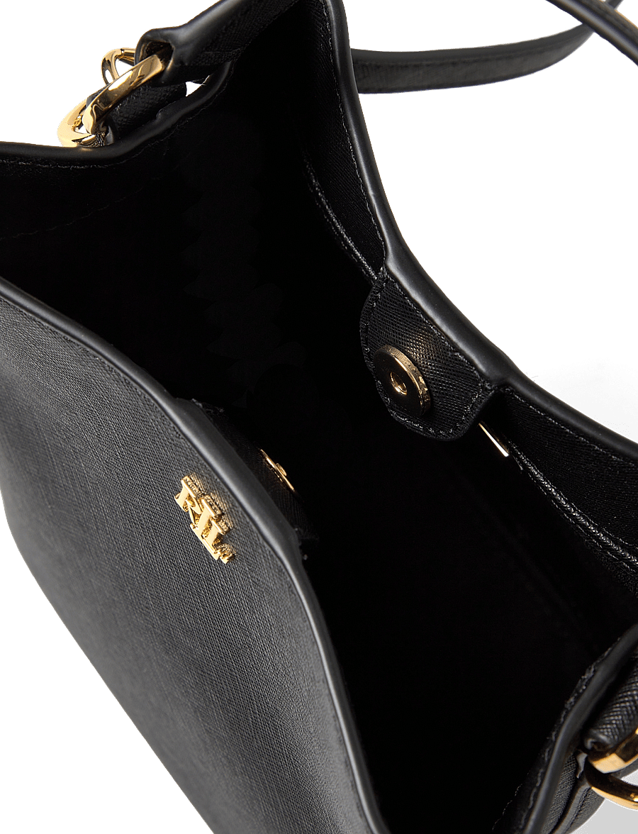 Lauren Ralph Lauren - Crosshatch Small Reese Bucket Bag - umhängetaschen - black - 4
