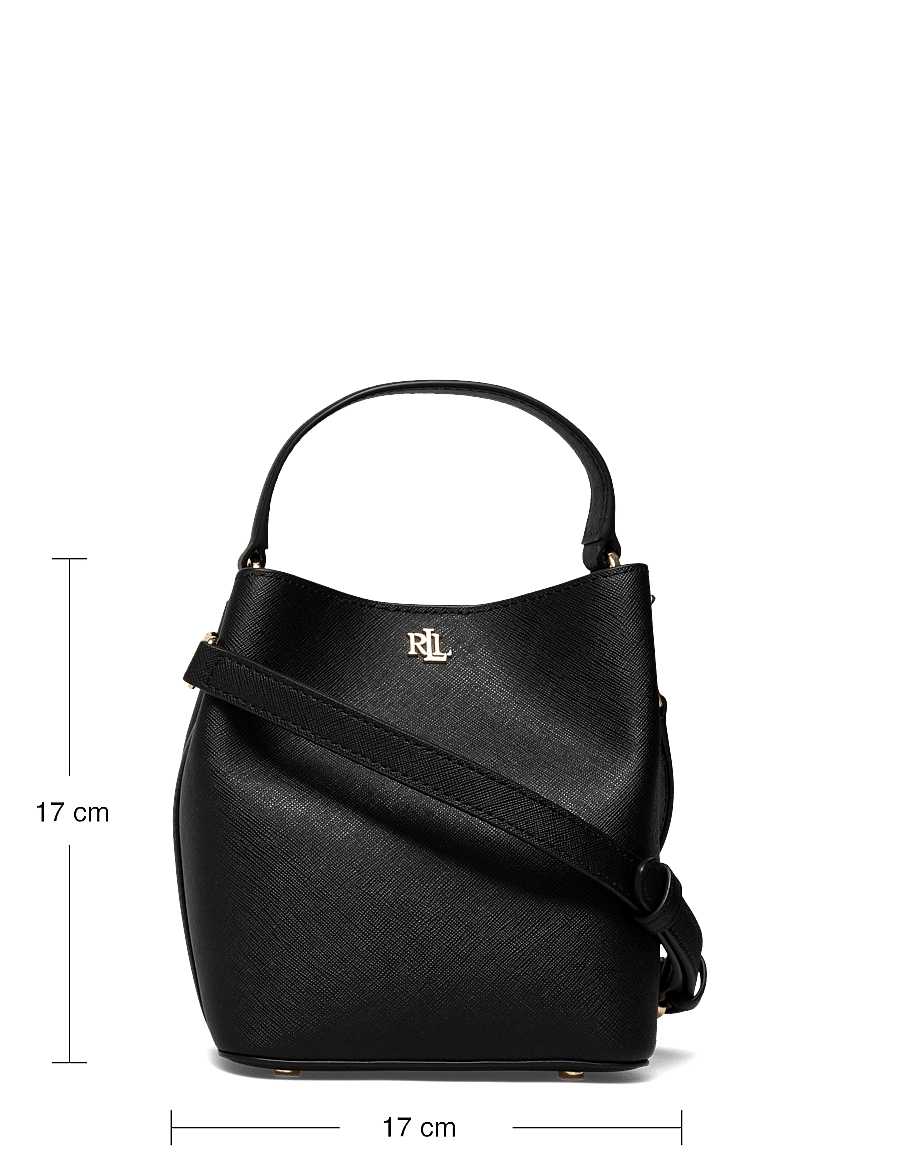 Lauren Ralph Lauren - Crosshatch Small Reese Bucket Bag - umhängetaschen - black - 5
