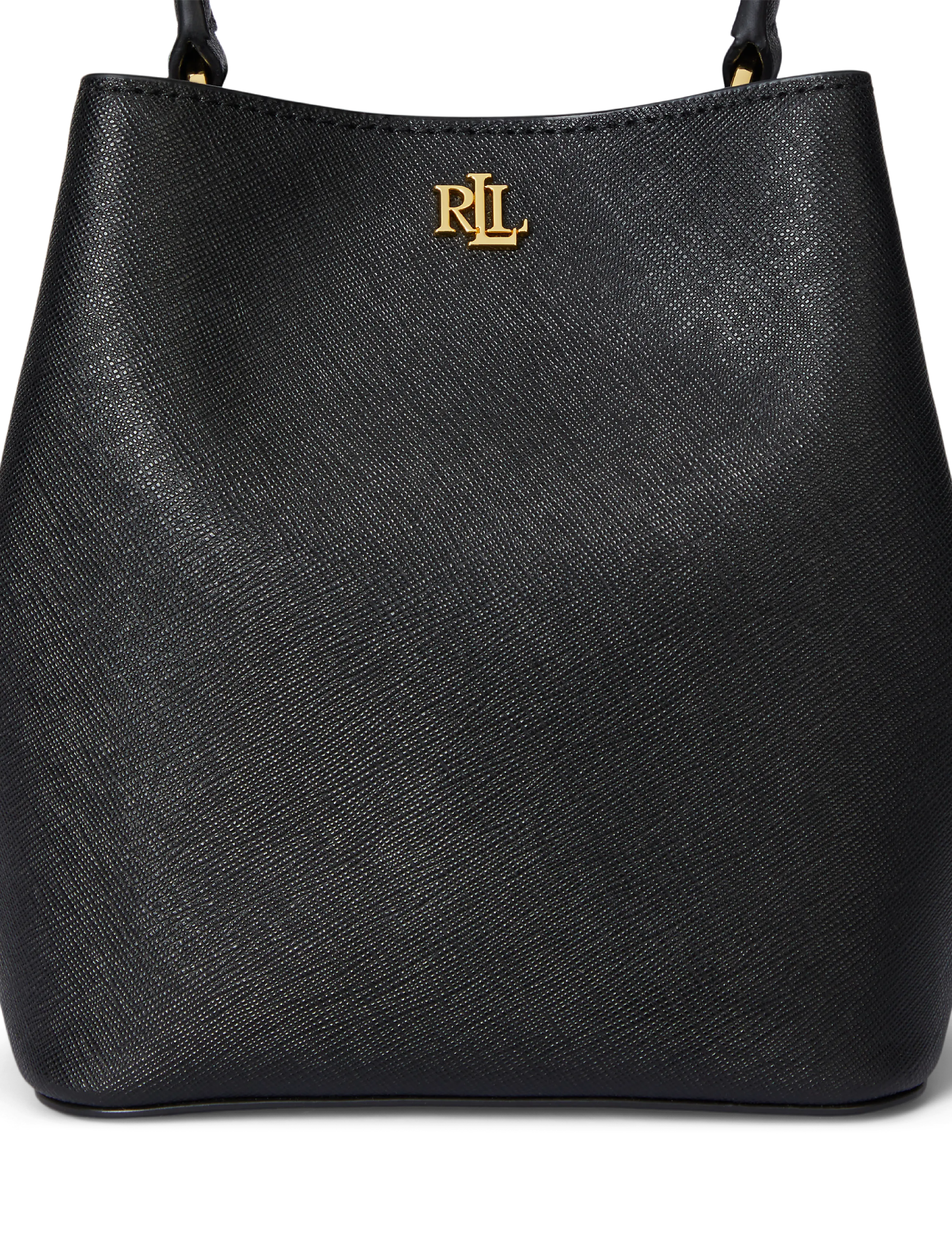 Lauren Ralph Lauren - Crosshatch Small Reese Bucket Bag - aksessuaarid - black - 5
