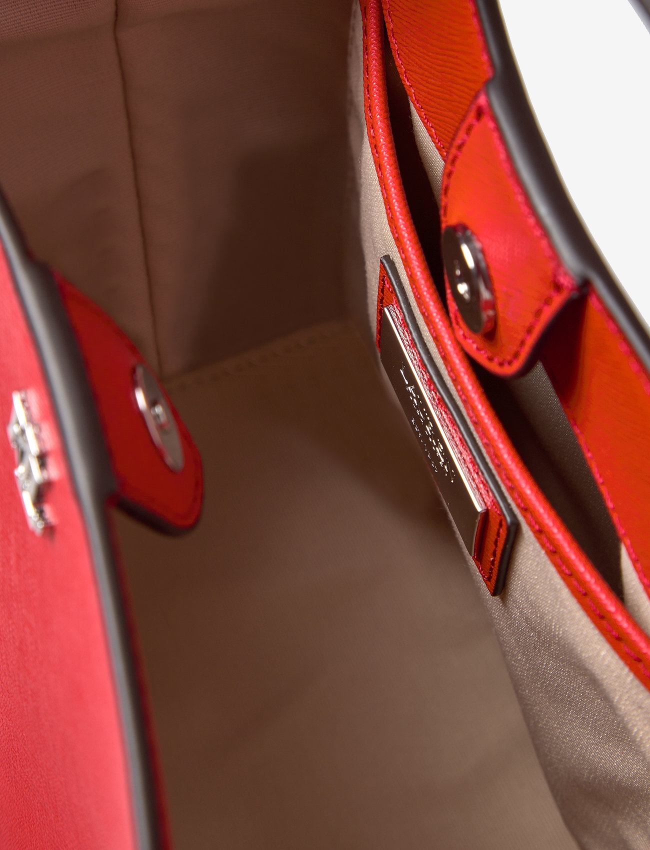 Lauren Ralph Lauren - Crosshatch Small Reese Bucket Bag - speciella tillfällen - bright vermillion - 4