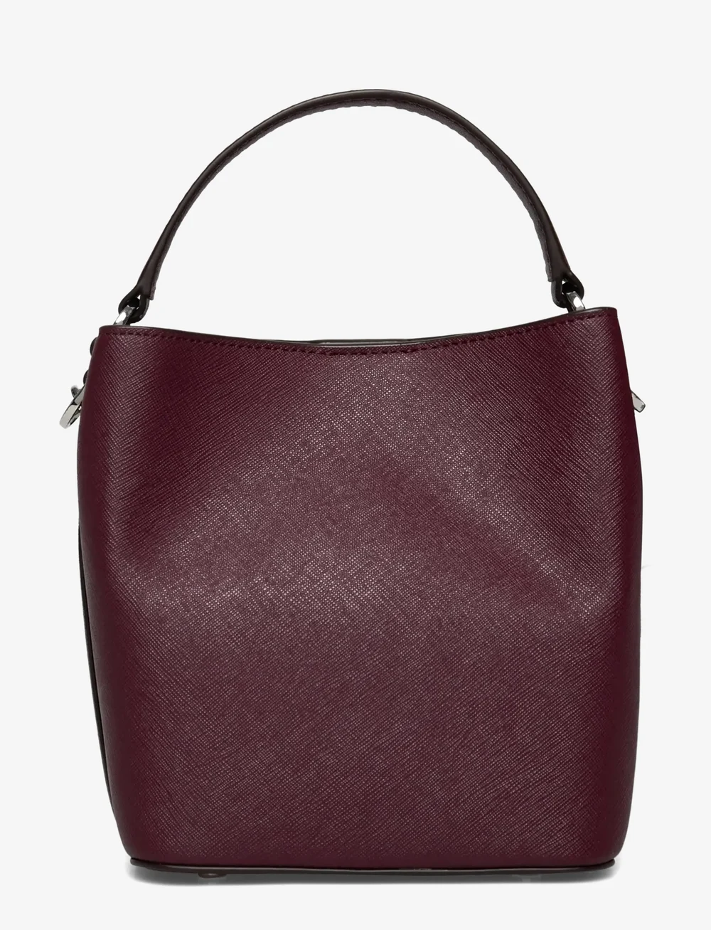 Lauren Ralph Lauren - Crosshatch Small Reese Bucket Bag - henkeltaschen - dark garnet - 1
