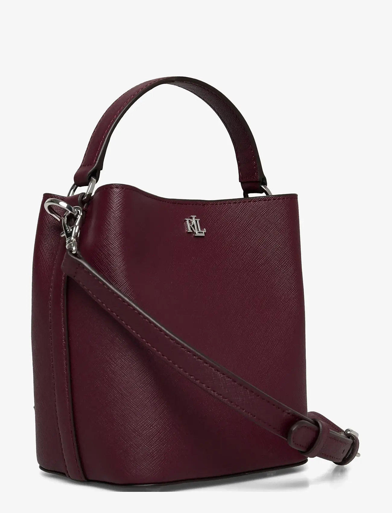 Lauren Ralph Lauren - Crosshatch Small Reese Bucket Bag - henkeltaschen - dark garnet - 2