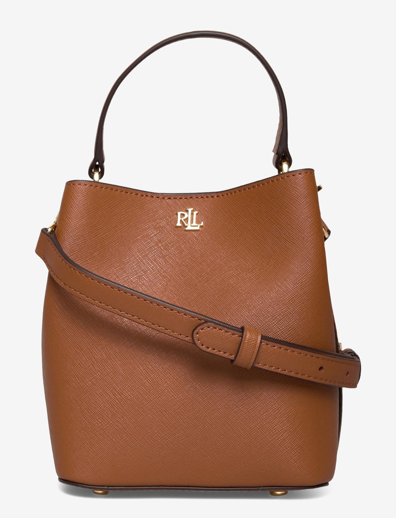 Lauren Ralph Lauren - Crosshatch Small Reese Bucket Bag - top handle tasker - lauren tan - 0