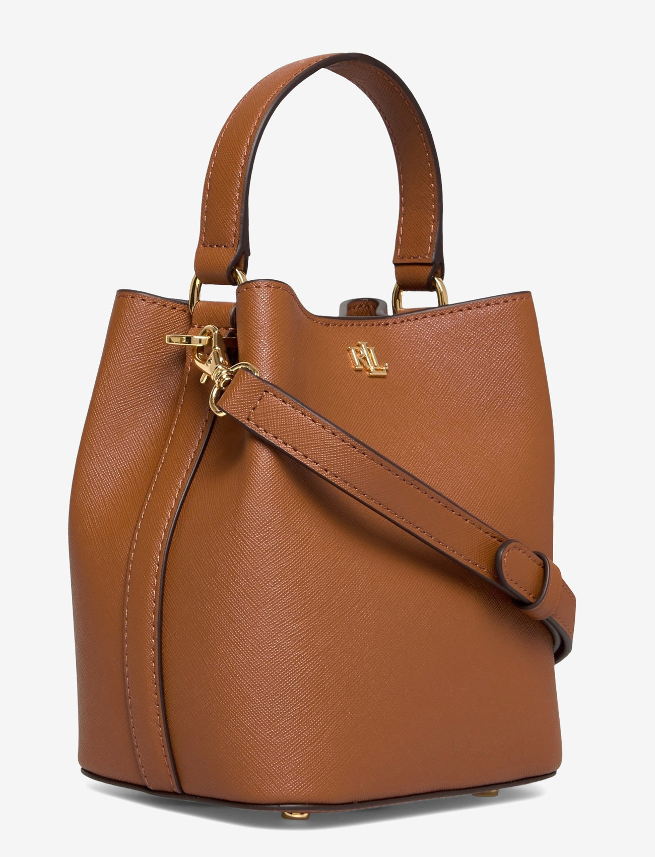 Lauren Ralph Lauren - Crosshatch Small Reese Bucket Bag - top handle tasker - lauren tan - 2