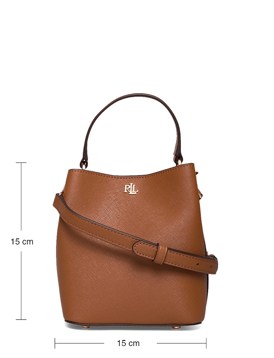 Lauren Ralph Lauren - Crosshatch Small Reese Bucket Bag - crossbody bags - lauren tan - 5