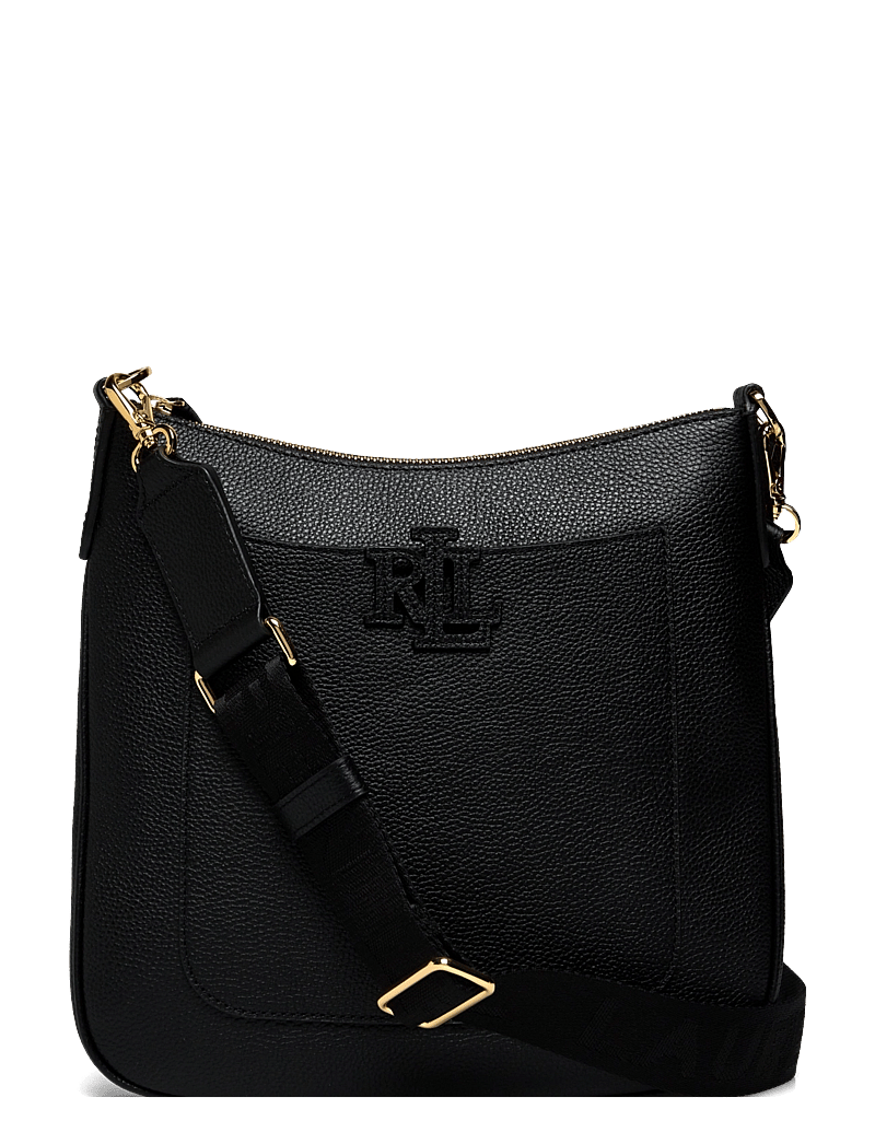 Lauren Ralph Lauren - Pebbled Leather Large Cameryn Crossbody - crossbody bags - black - 0
