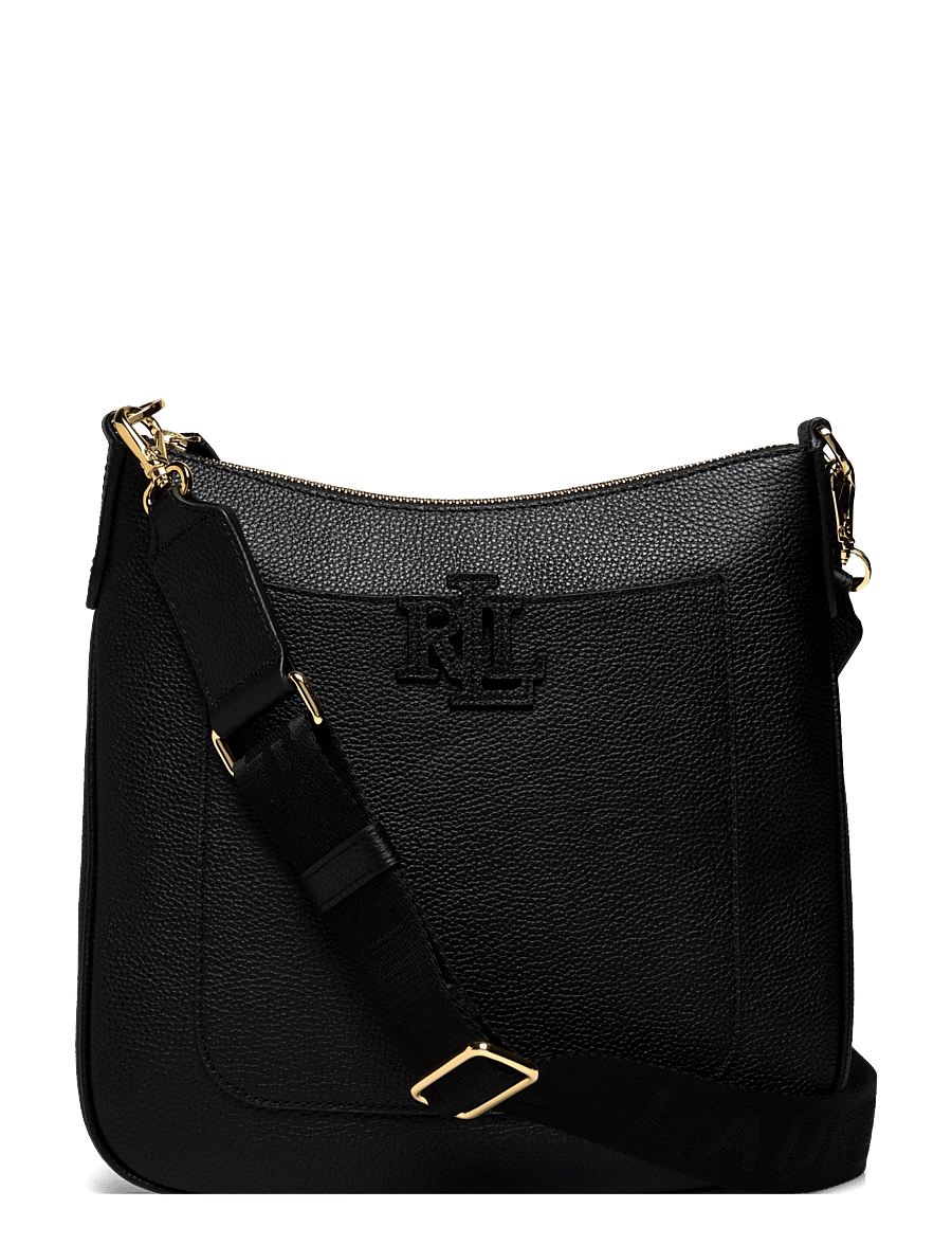 Lauren Ralph Lauren - Pebbled Leather Large Cameryn Crossbody - crossbody kotid - black - 0