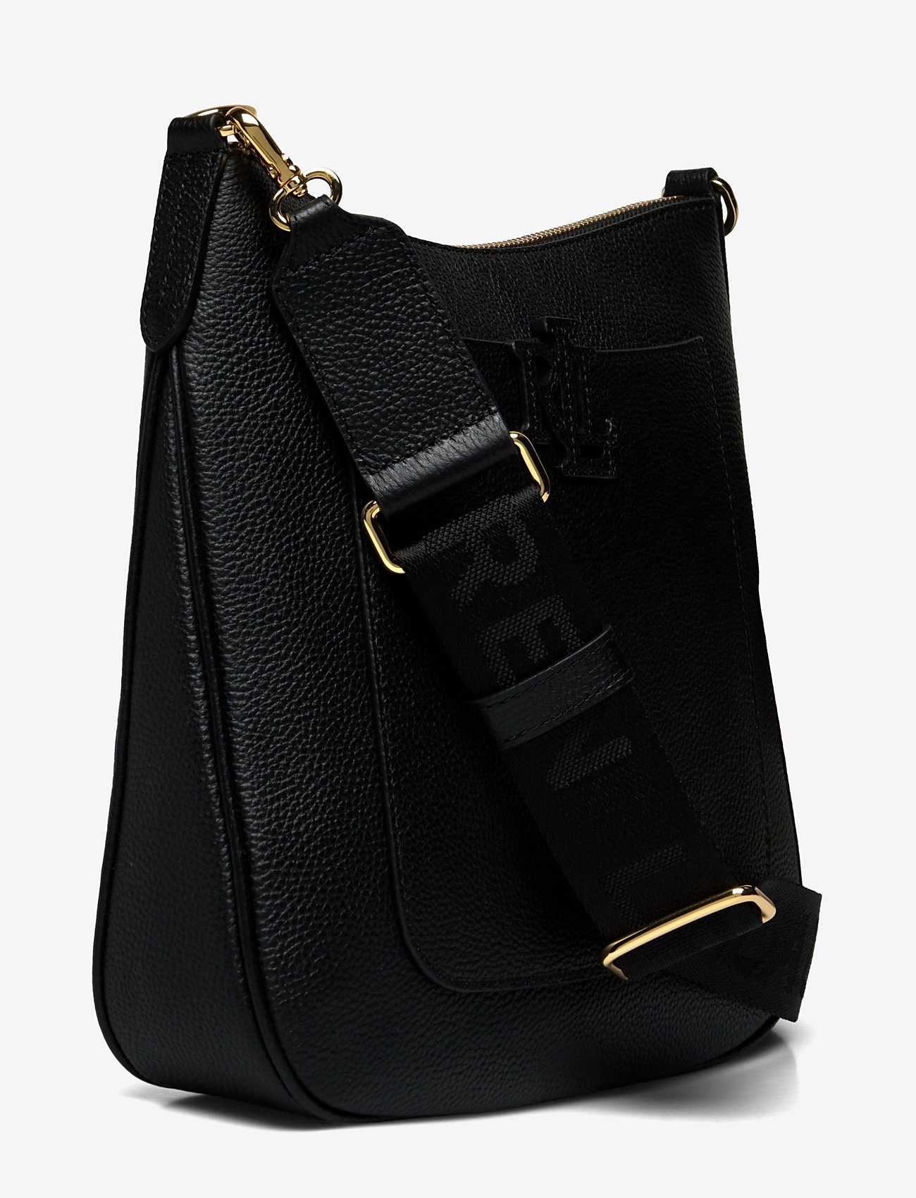 Lauren Ralph Lauren - Pebbled Leather Large Cameryn Crossbody - crossbody bags - black - 2