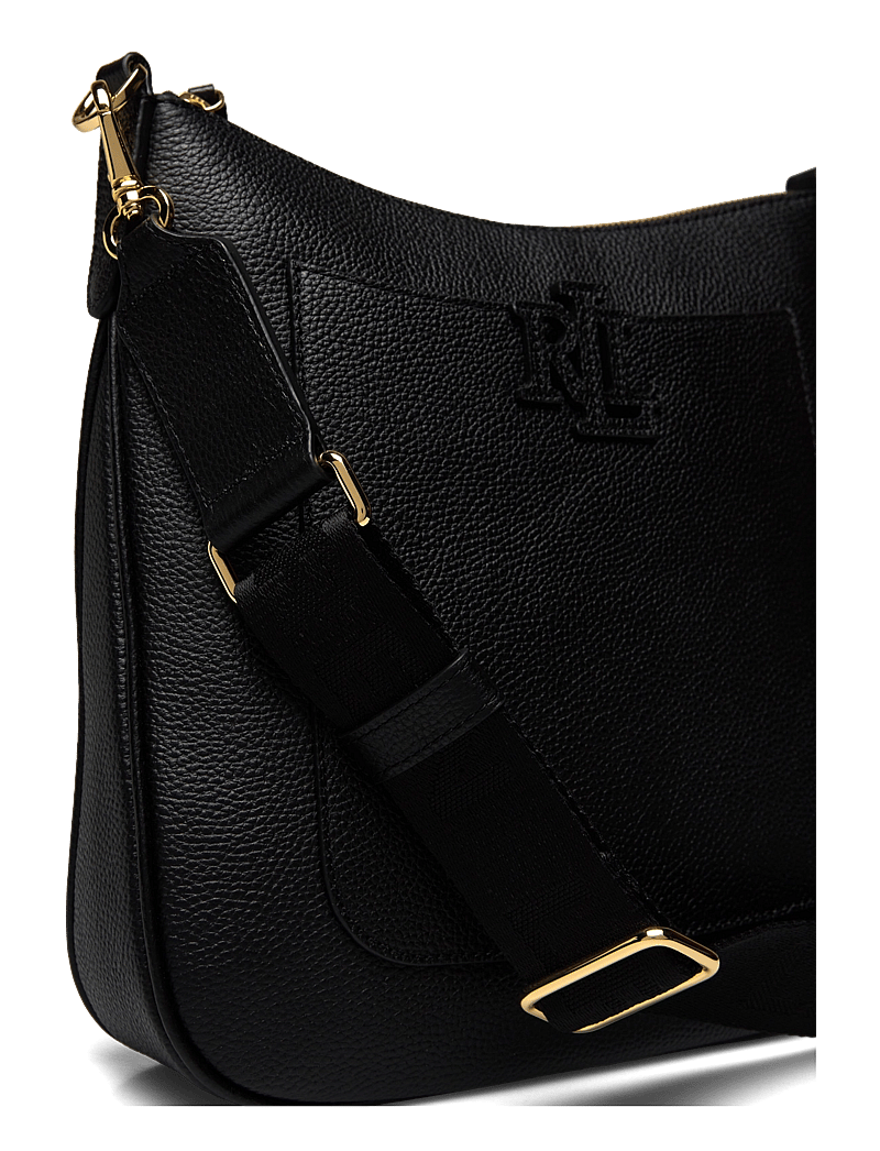 Lauren Ralph Lauren - Pebbled Leather Large Cameryn Crossbody - crossbody bags - black - 3