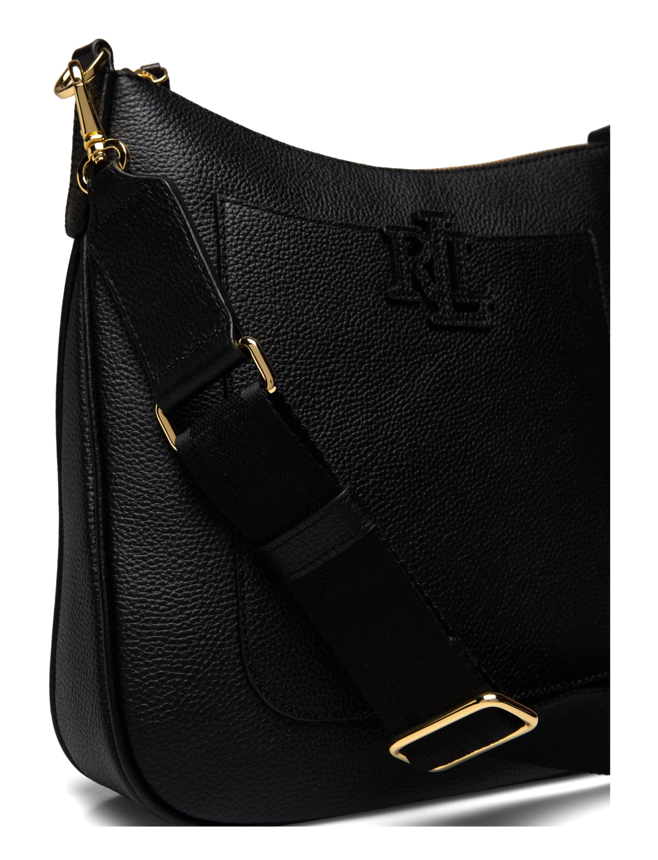 Lauren Ralph Lauren - Pebbled Leather Large Cameryn Crossbody - crossbody kotid - black - 3