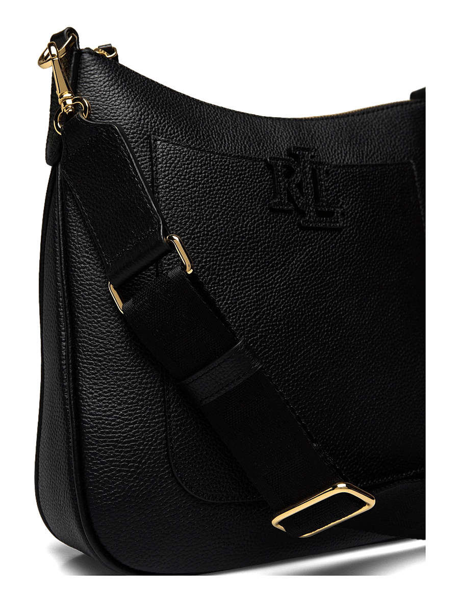 Lauren Ralph Lauren - Pebbled Leather Large Cameryn Crossbody - crossbody kotid - black - 3