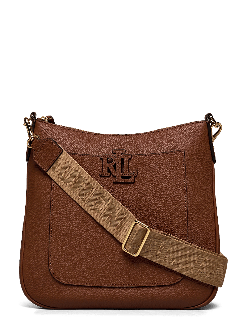 Lauren Ralph Lauren - PEBBLED LTHR/WEB-CAMERYN 27-CXB-LRG - umhängetaschen - lauren tan - 0