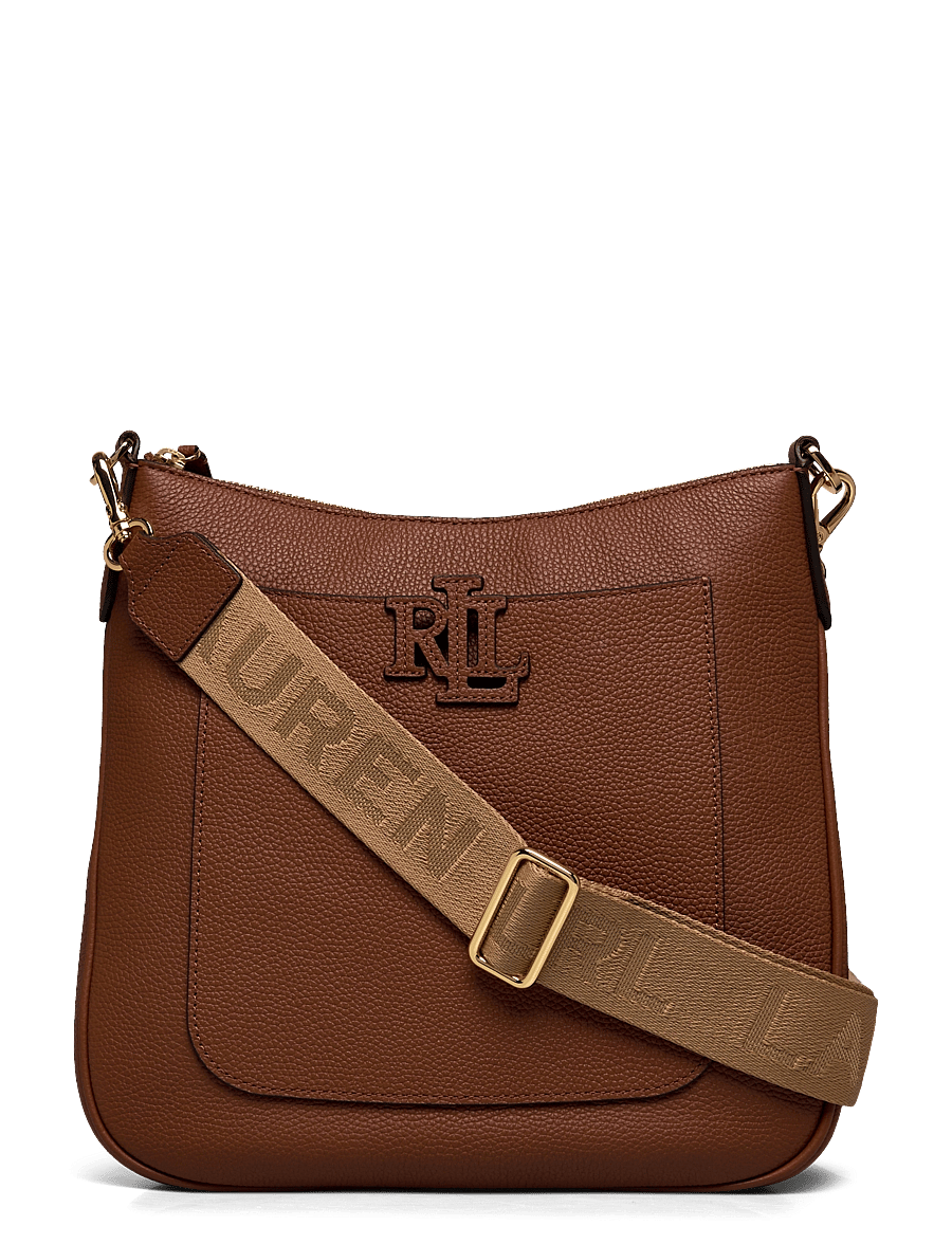 Lauren Ralph Lauren - Pebbled Leather Large Cameryn Crossbody - crossbody bags - lauren tan - 0