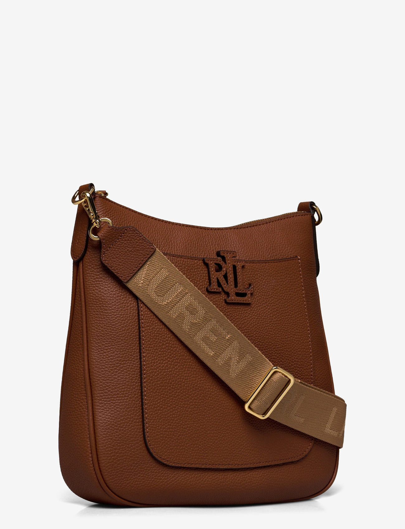 Lauren Ralph Lauren - PEBBLED LTHR/WEB-CAMERYN 27-CXB-LRG - umhängetaschen - lauren tan - 2