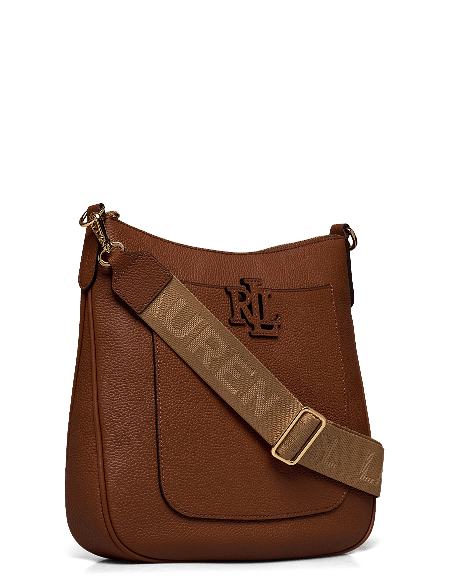 Lauren Ralph Lauren - Pebbled Leather Large Cameryn Crossbody - crossbody bags - lauren tan - 2