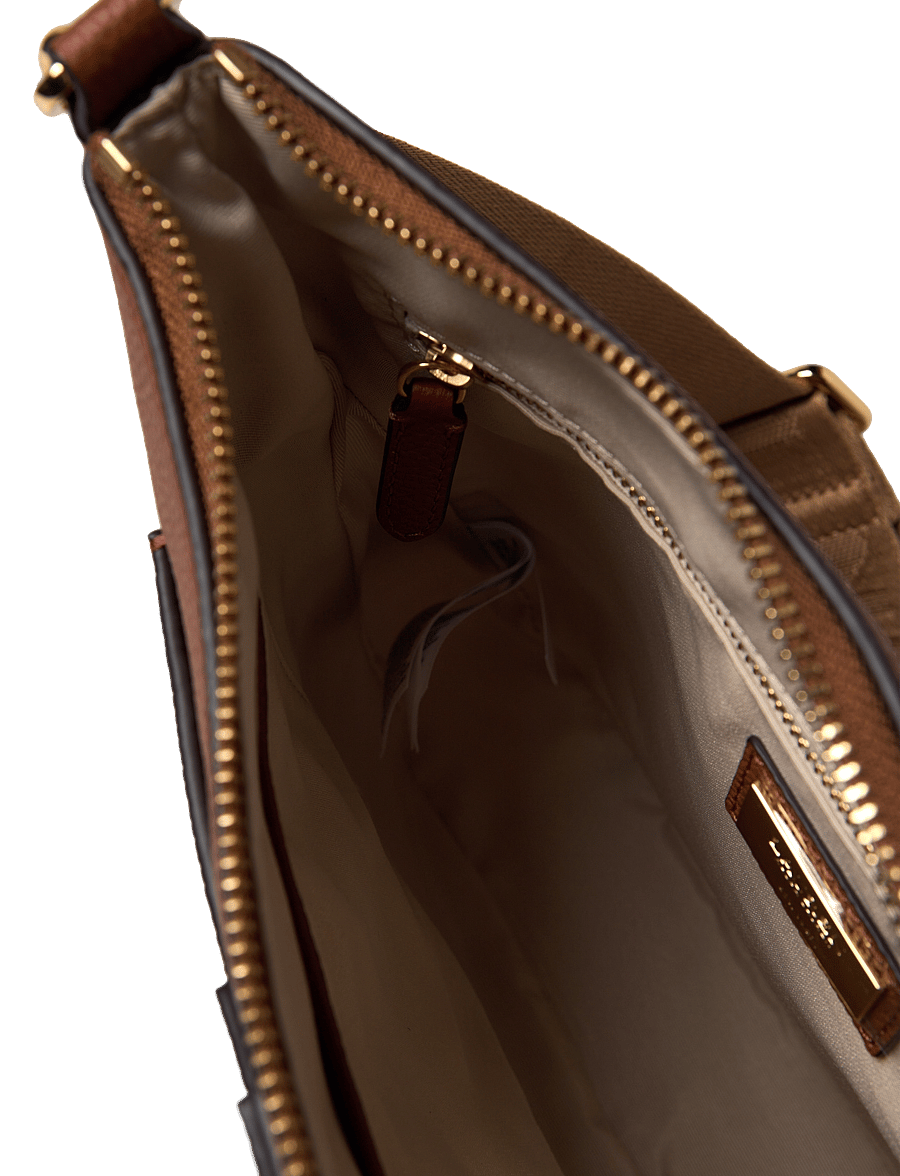 Lauren Ralph Lauren - Pebbled Leather Large Cameryn Crossbody - crossbody bags - lauren tan - 4