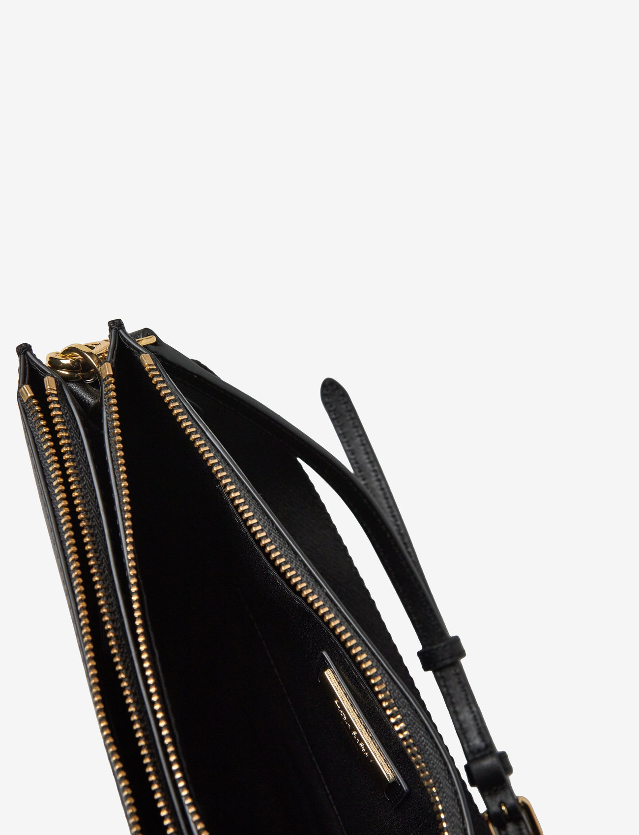 Lauren Ralph Lauren - Leather Medium Landyn Crossbody Bag - crossbody bags - black - 4