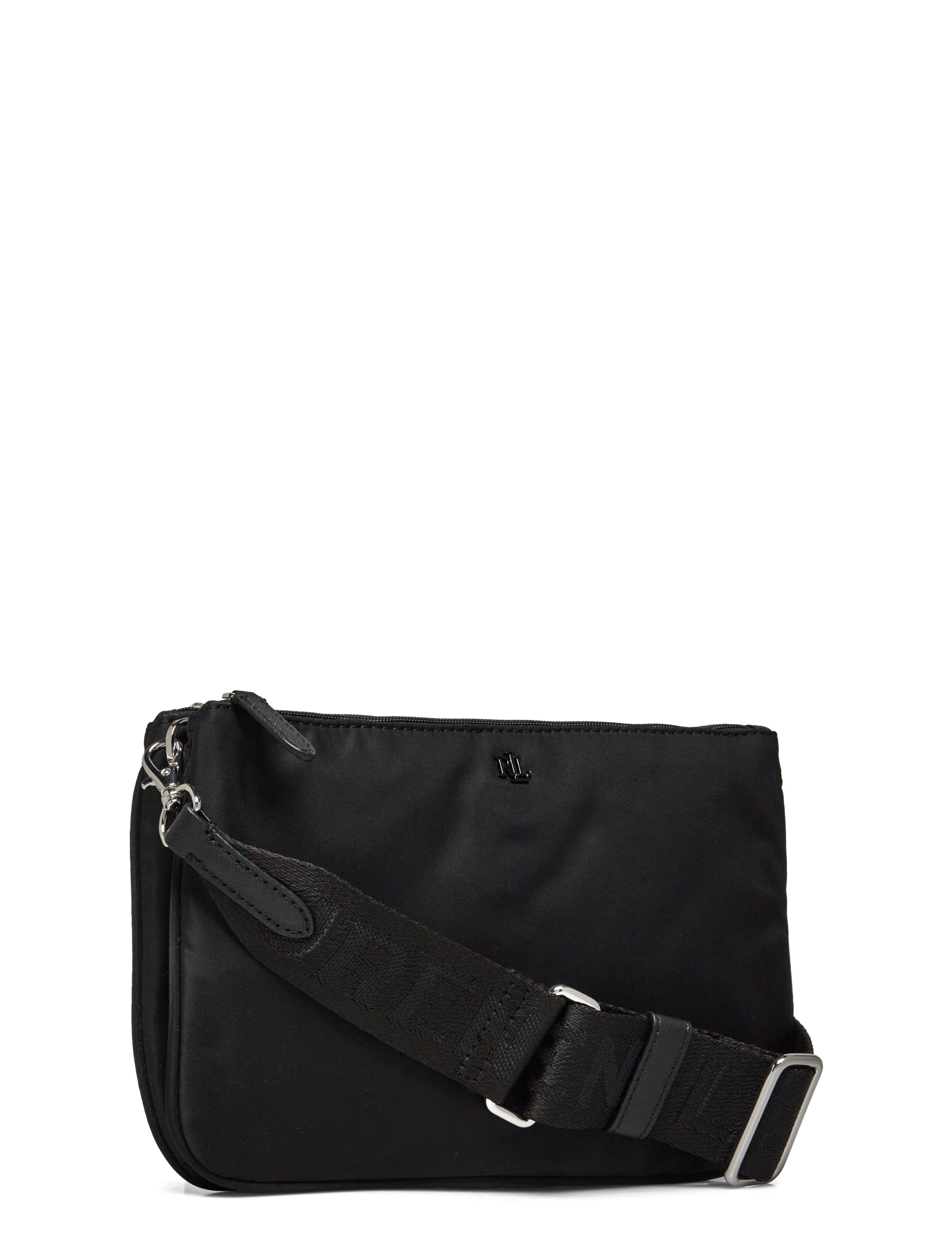 Lauren Ralph Lauren - Nylon Medium Landyn Crossbody Bag - torebki crossbody - black/black - 2
