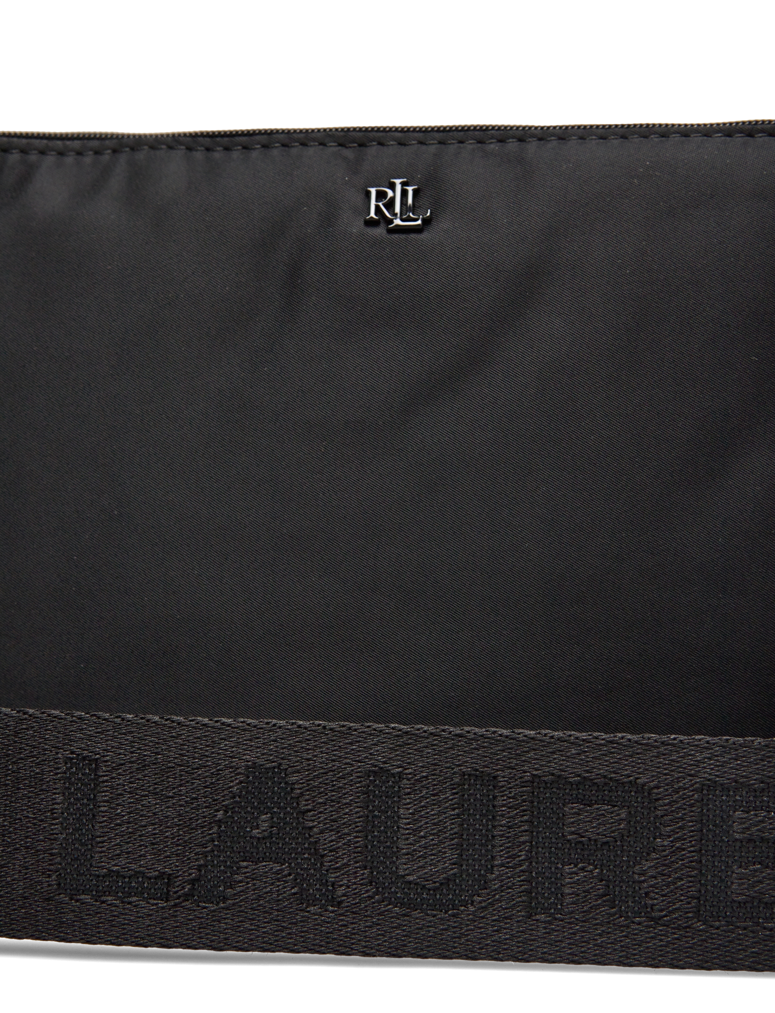 Lauren Ralph Lauren - Nylon Medium Landyn Crossbody Bag - torebki crossbody - black/black - 3