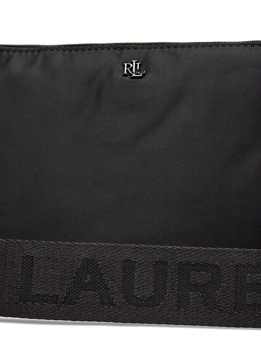 Lauren Ralph Lauren - Nylon Medium Landyn Crossbody Bag - torebki crossbody - black/black - 3
