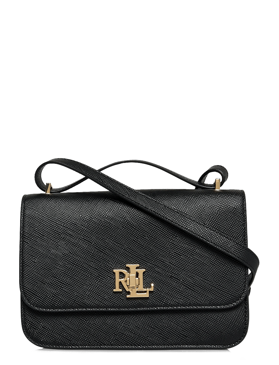 Lauren Ralph Lauren - Crosshatch Leather Medium Sophee Bag - crossbody kotid - black - 0