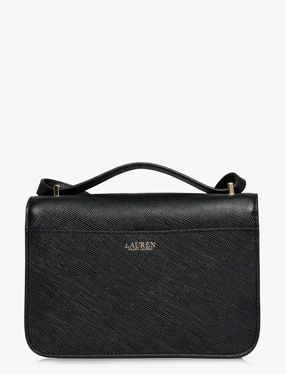 Lauren Ralph Lauren - Crosshatch Leather Medium Sophee Bag - umhängetaschen - black - 1