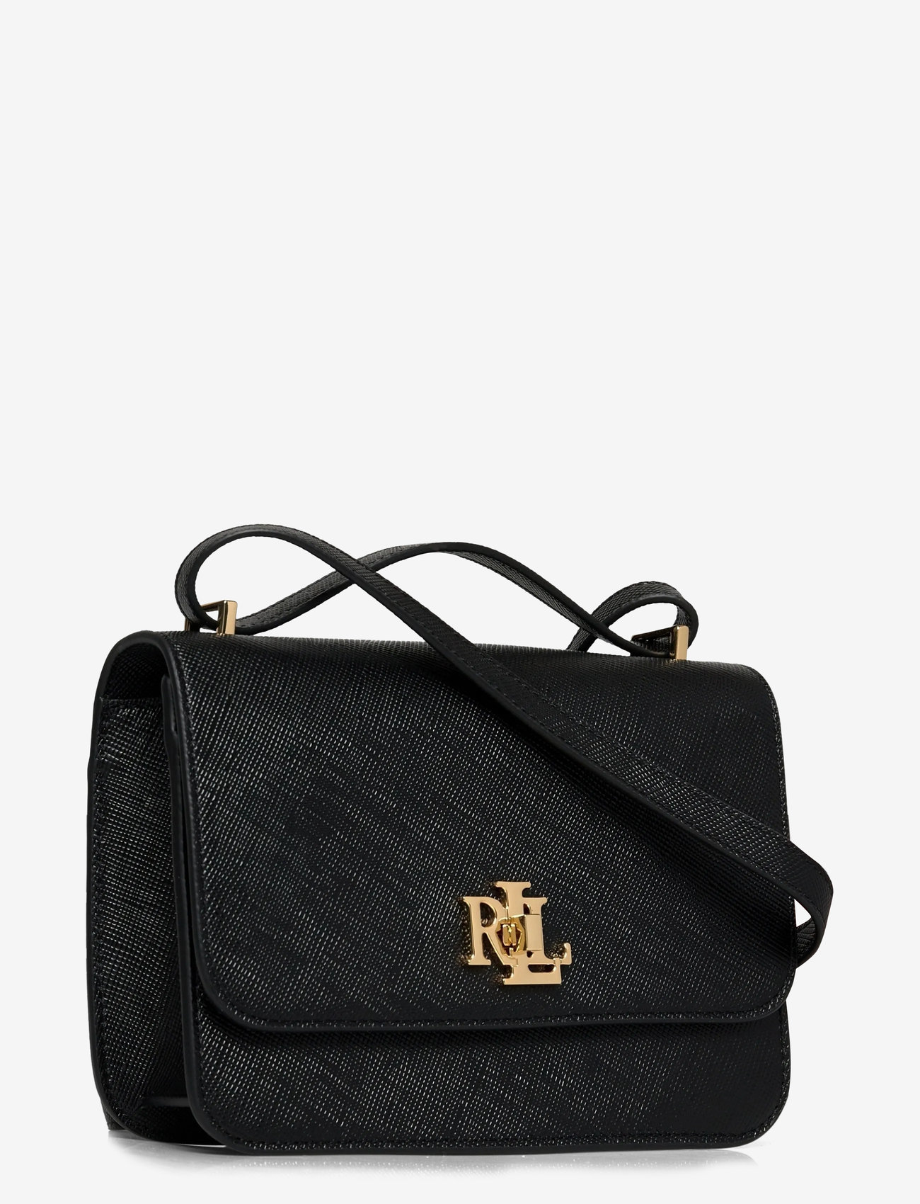 Lauren Ralph Lauren - Crosshatch Leather Medium Sophee Bag - crossbody bags - black - 2
