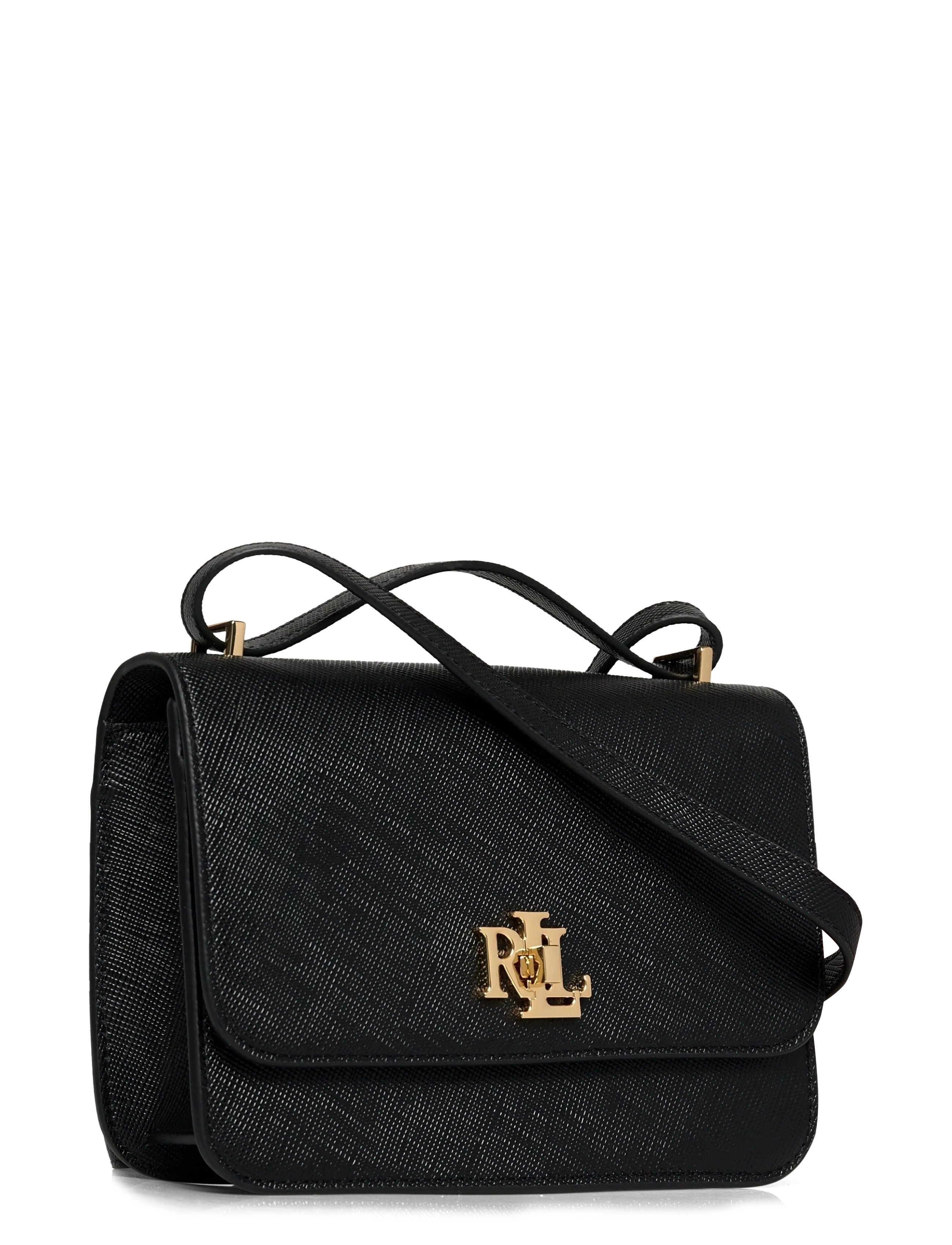 Lauren Ralph Lauren - Crosshatch Leather Medium Sophee Bag - crossbody kotid - black - 2