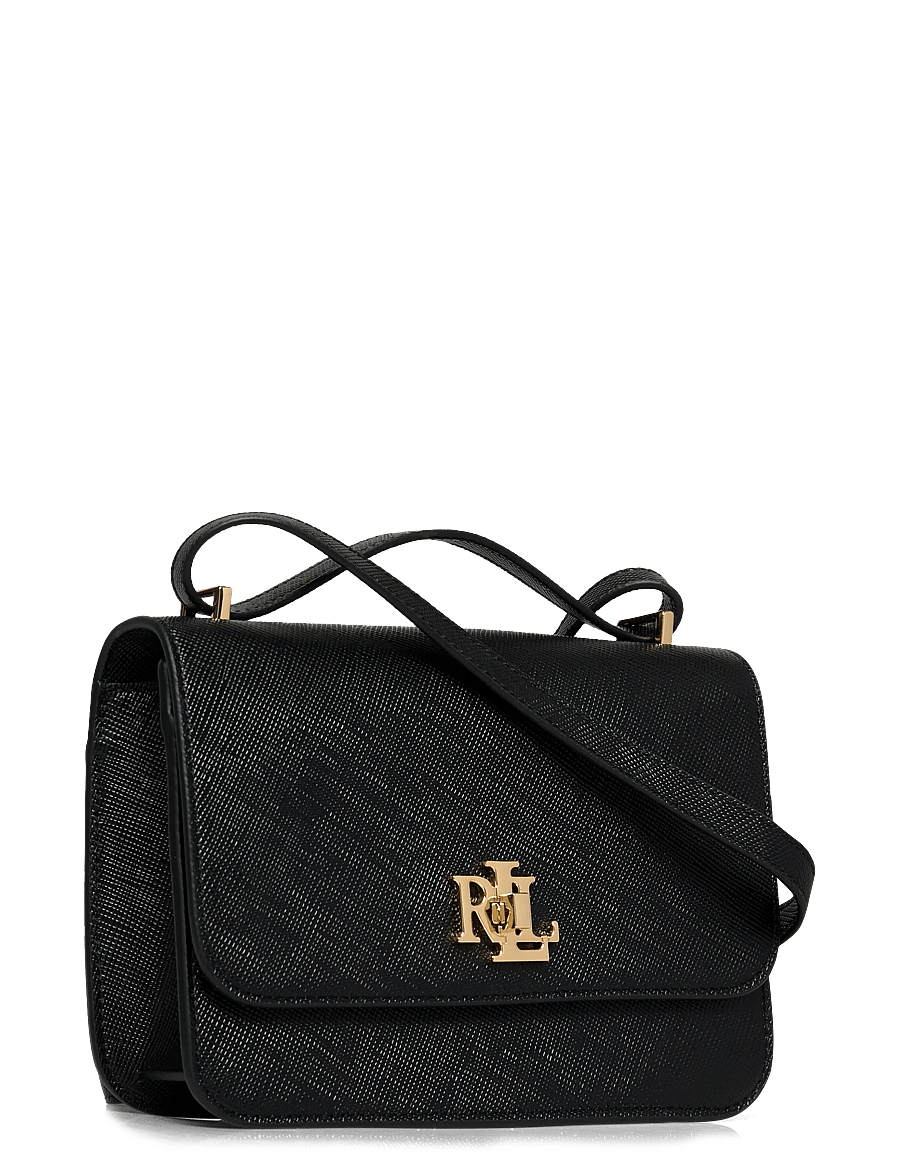 Lauren Ralph Lauren - Crosshatch Leather Medium Sophee Bag - crossbody kotid - black - 2