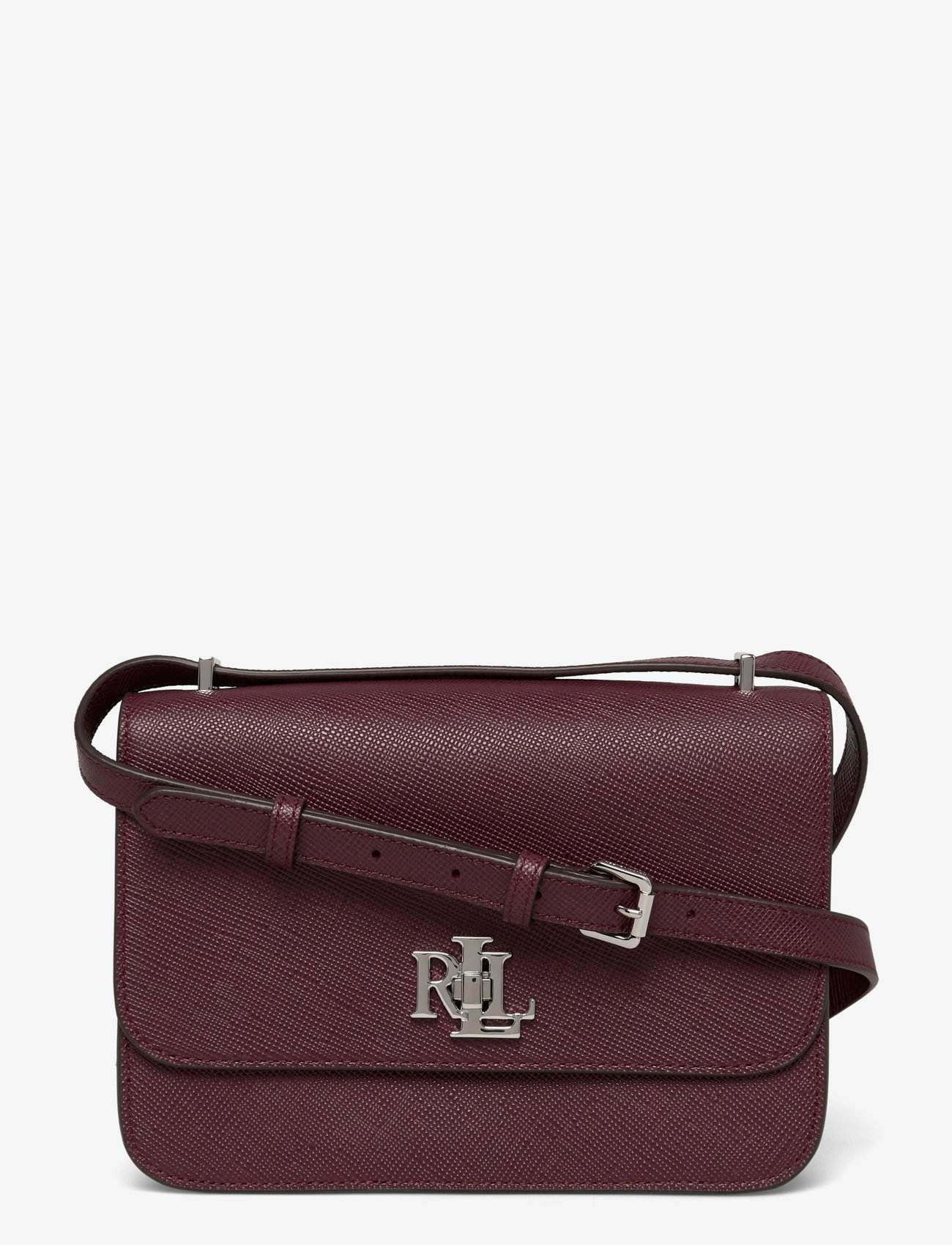 Lauren Ralph Lauren - Crosshatch Leather Medium Sophee Bag - crossbody kotid - dark garnet - 0