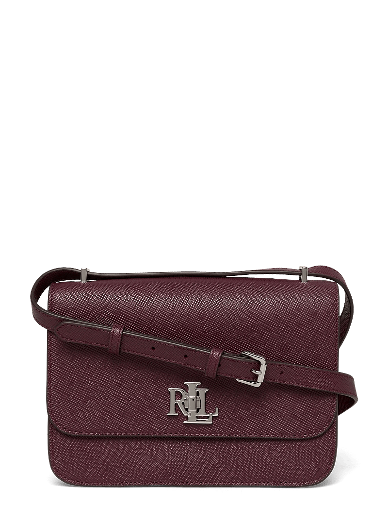 Lauren Ralph Lauren - Crosshatch Leather Medium Sophee Bag - crossbody kotid - dark garnet - 0