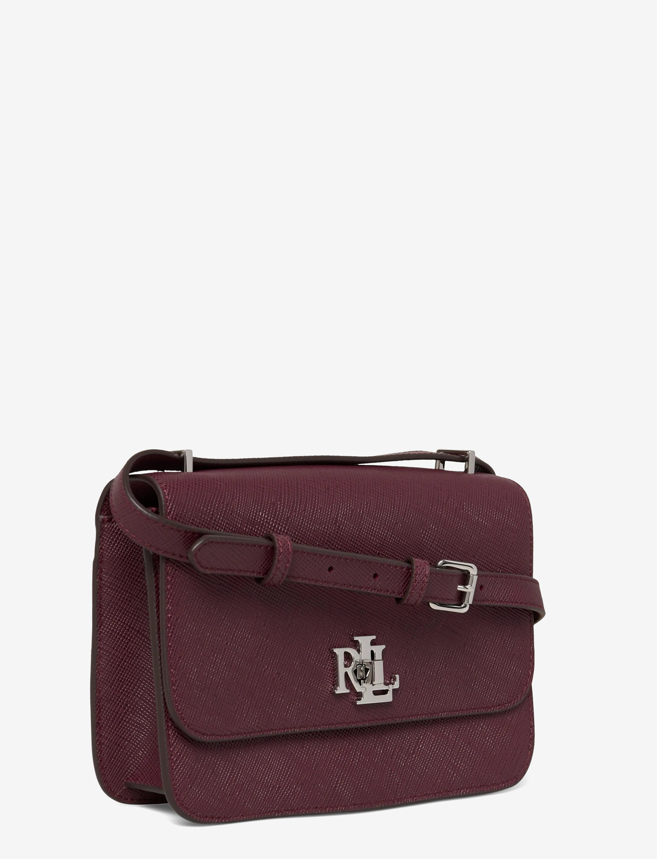 Lauren Ralph Lauren - Crosshatch Leather Medium Sophee Bag - crossbody kotid - dark garnet - 2