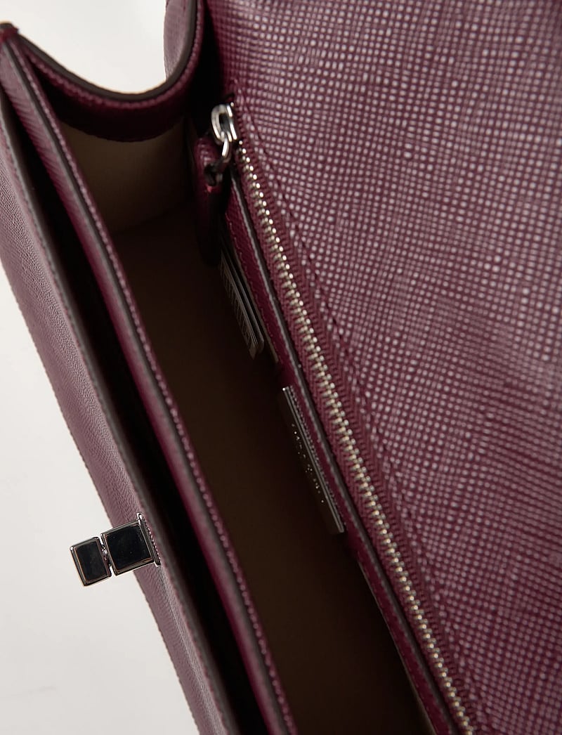 Lauren Ralph Lauren - Crosshatch Leather Medium Sophee Bag - crossbody kotid - dark garnet - 4