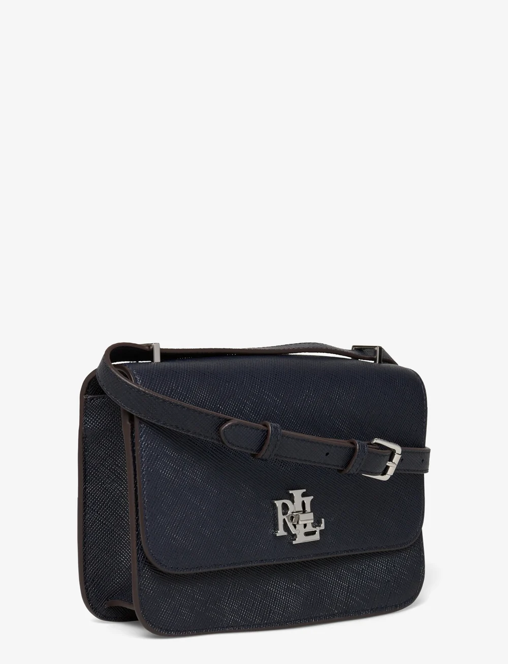 Lauren Ralph Lauren - Crosshatch Leather Medium Sophee Bag - crossbody bags - lauren navy - 2