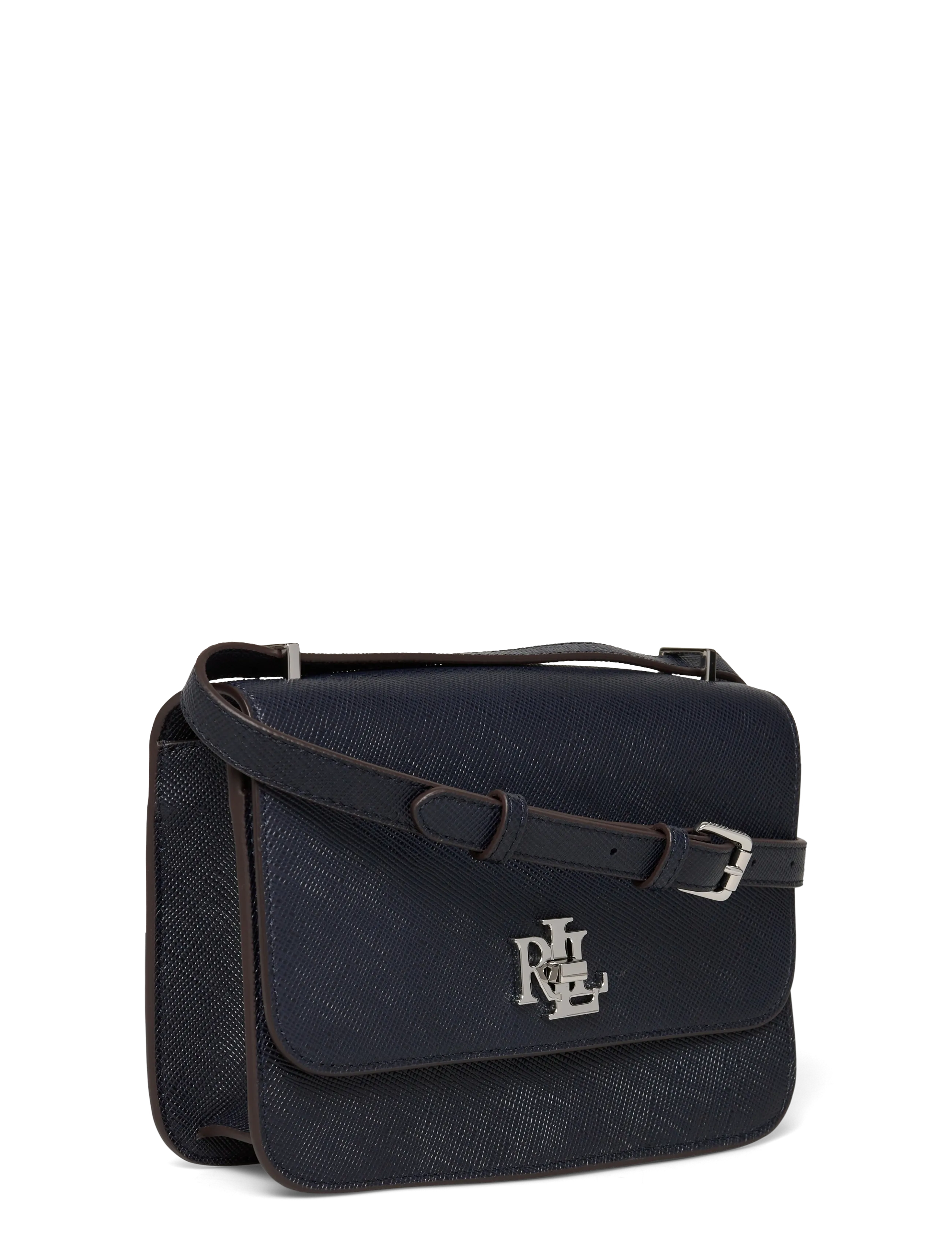 Lauren Ralph Lauren - Crosshatch Leather Medium Sophee Bag - crossbody bags - lauren navy - 2