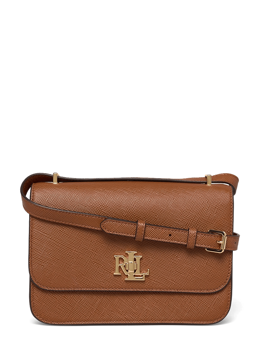 Lauren Ralph Lauren - Crosshatch Leather Medium Sophee Bag - crossbody bags - lauren tan - 0