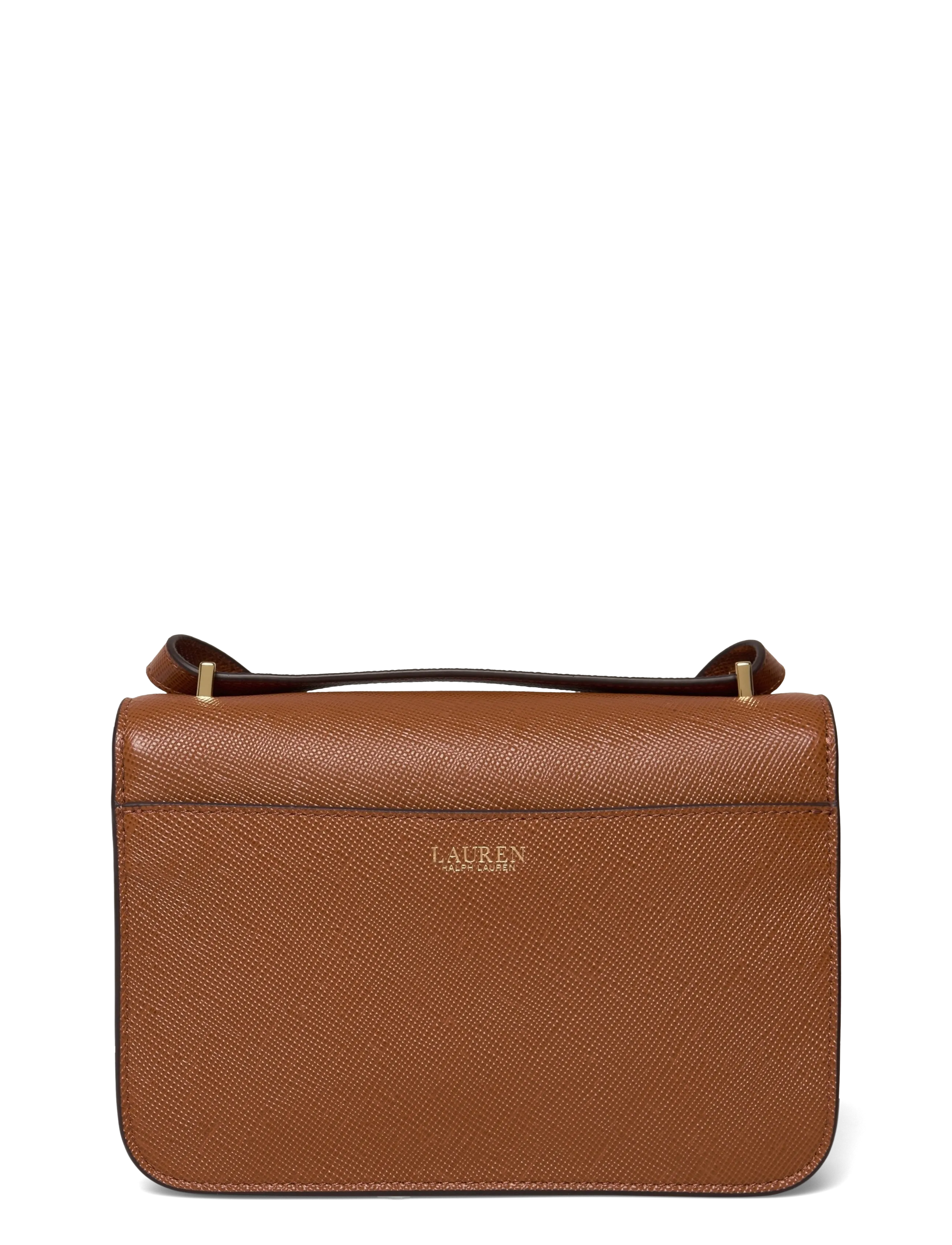 Lauren Ralph Lauren - Crosshatch Leather Medium Sophee Bag - crossbody bags - lauren tan - 1