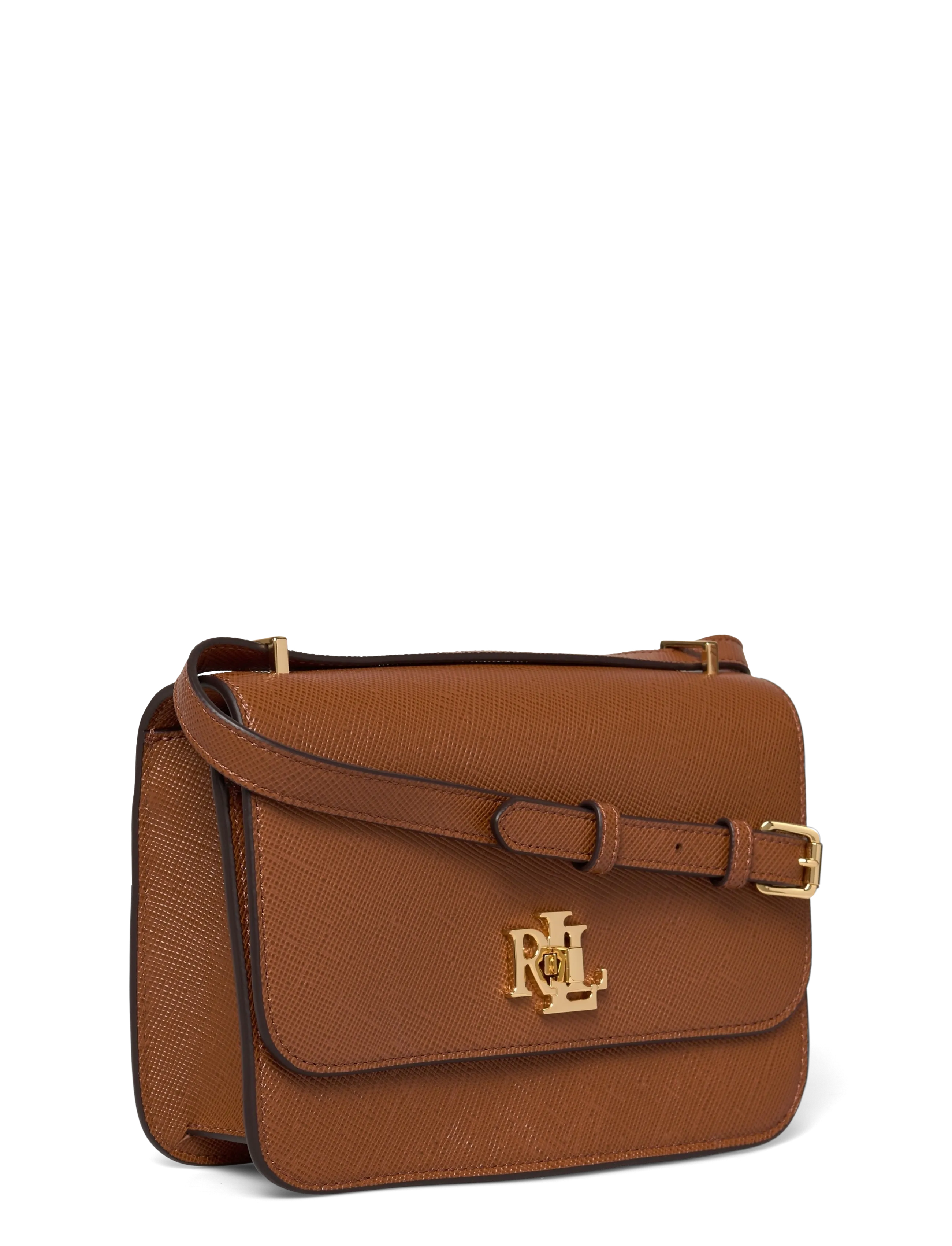 Lauren Ralph Lauren - Crosshatch Leather Medium Sophee Bag - crossbody bags - lauren tan - 2