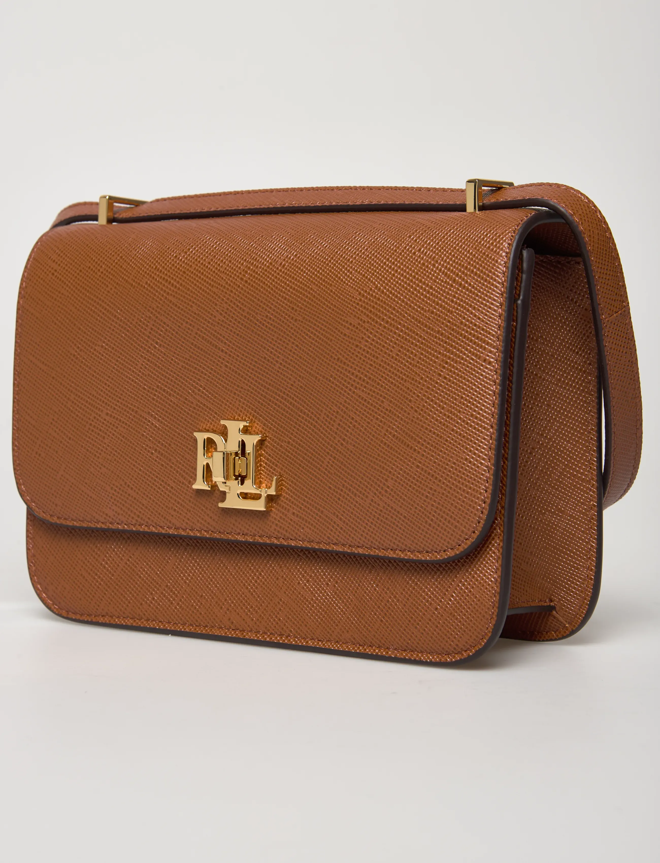 Lauren Ralph Lauren - Crosshatch Leather Medium Sophee Bag - crossbody bags - lauren tan - 3