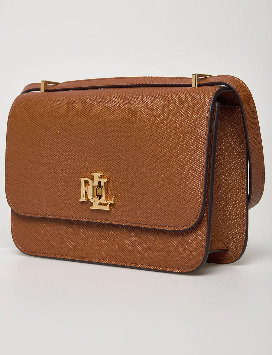 Lauren Ralph Lauren - Crosshatch Leather Medium Sophee Bag - crossbody bags - lauren tan - 3