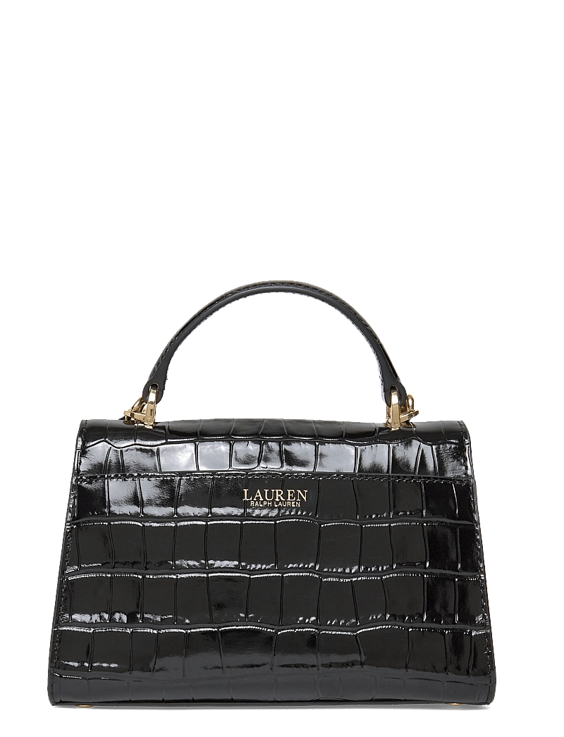 Lauren Ralph Lauren - Crocodile-Embossed Small Farrah Satchel - besondere anlässe - black - 1