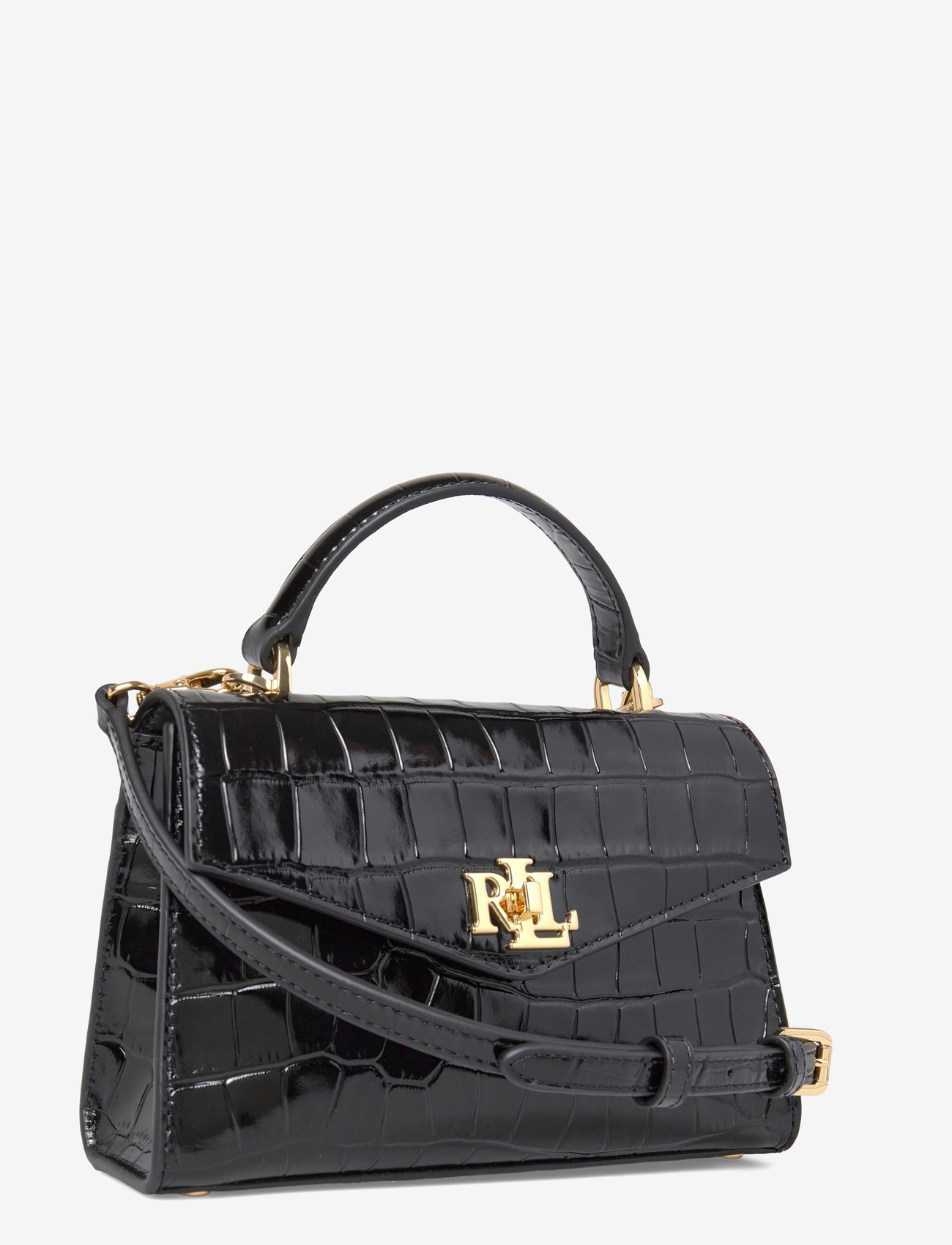 Lauren Ralph Lauren Crocodile-embossed Small Farrah Satchel