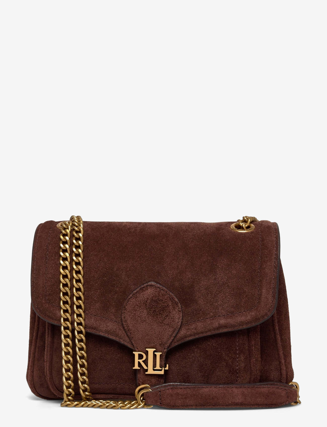 Lauren Ralph Lauren - Suede Small Bradley Convertible Bag - dark hickory - 0