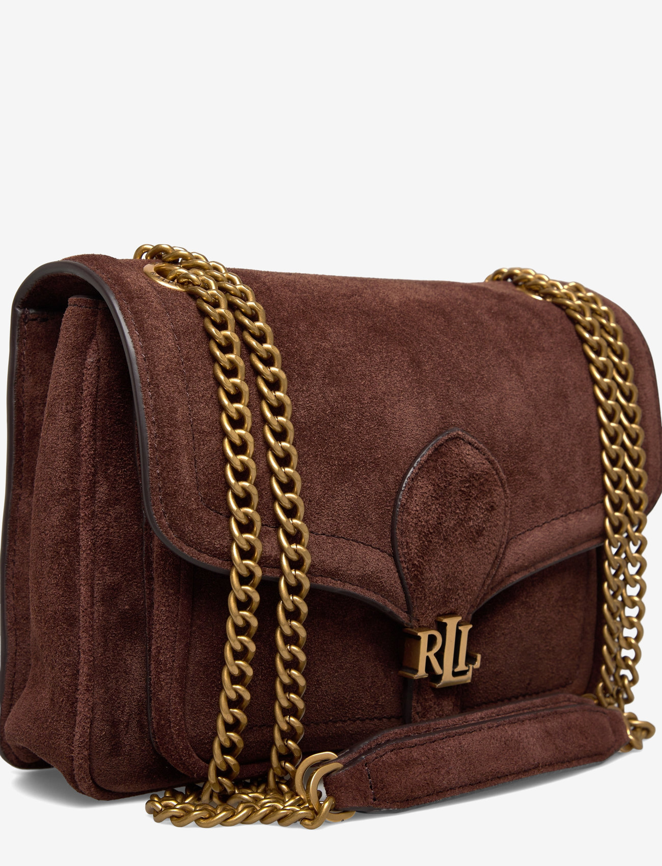 Lauren Ralph Lauren - Suede Small Bradley Convertible Bag - dark hickory - 3