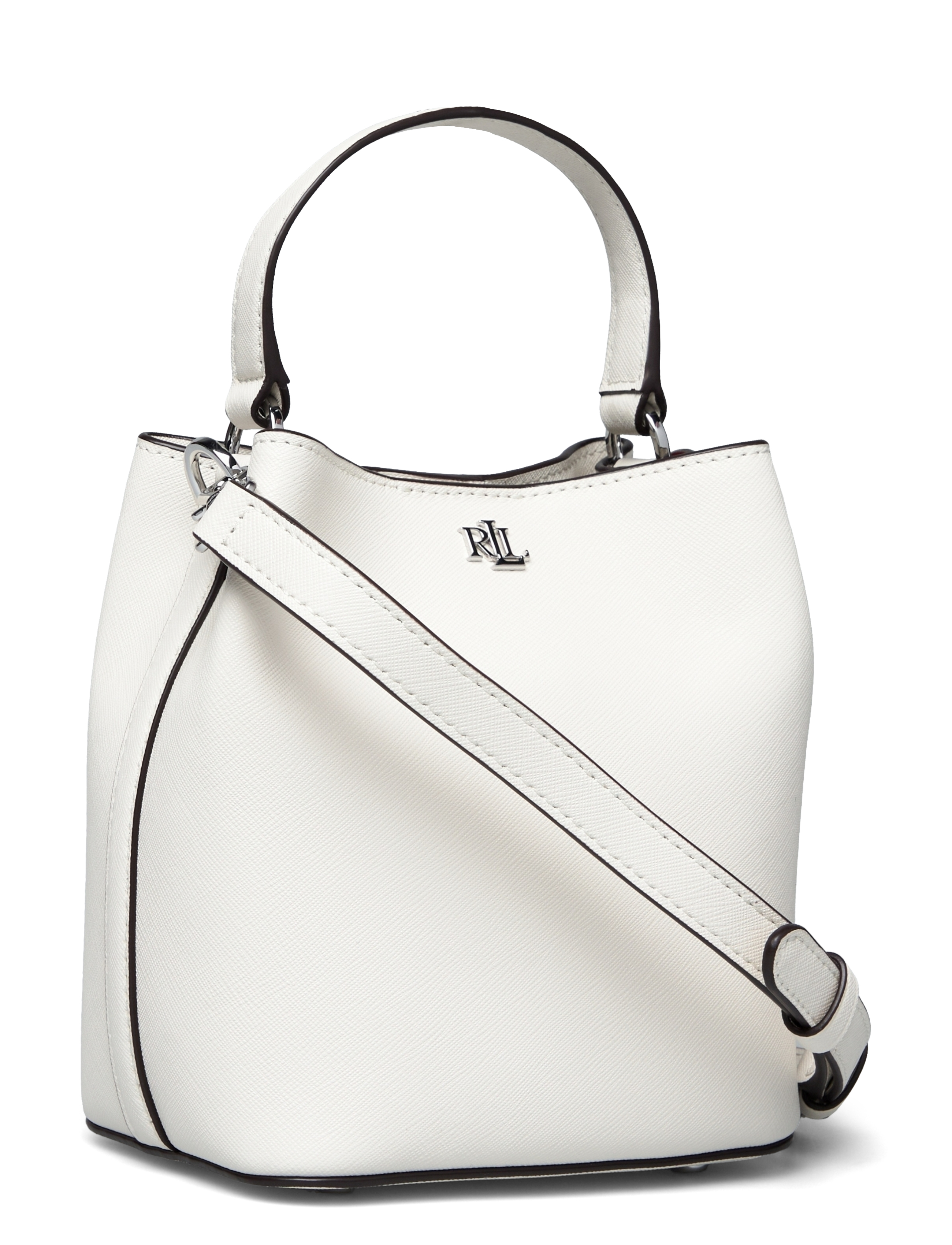 Lauren Ralph Lauren - Crosshatch Small Reese Bucket Bag - soft white - 2