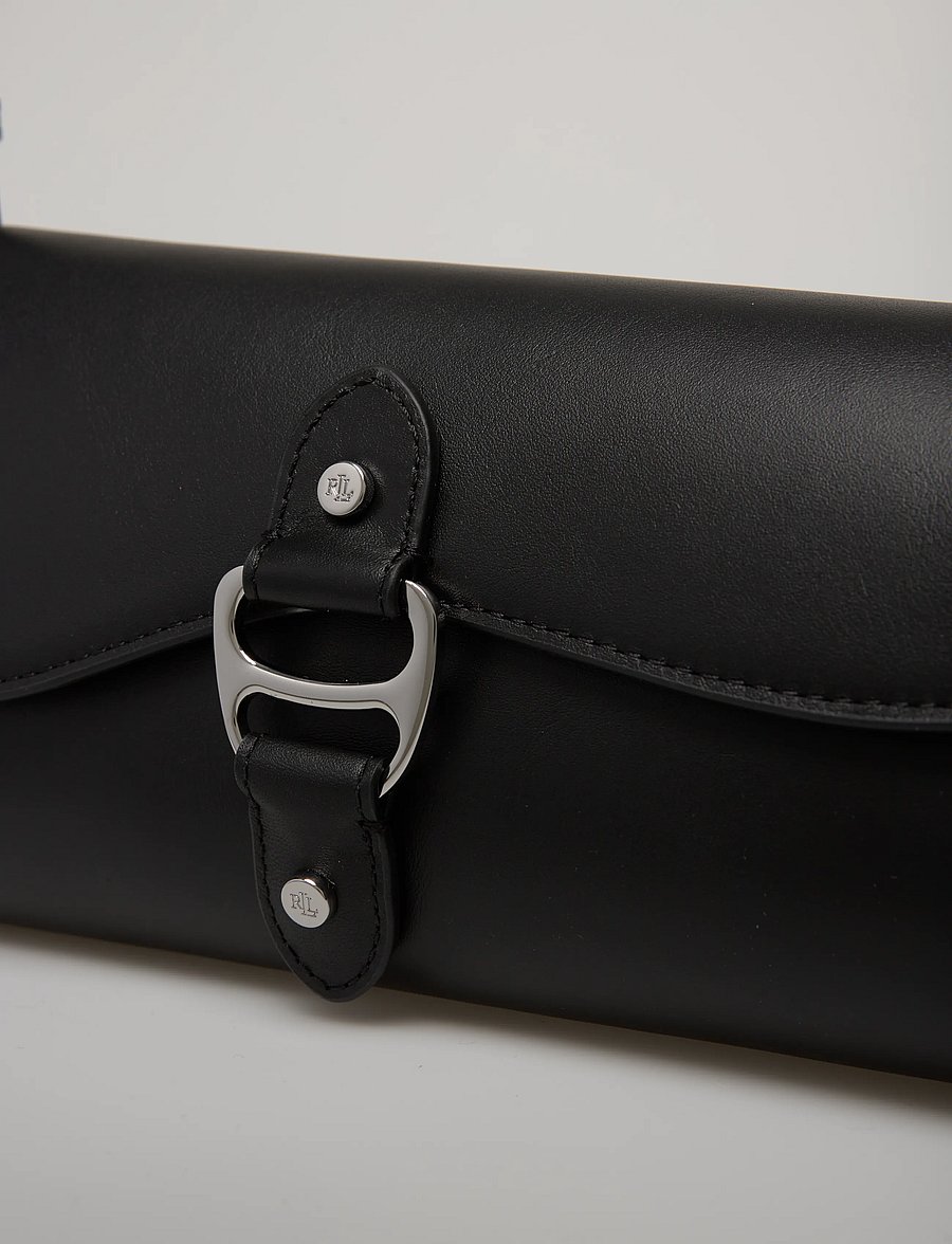 Lauren Ralph Lauren - Leather Medium Tasha East-West Bag - alltags-style - black - 3